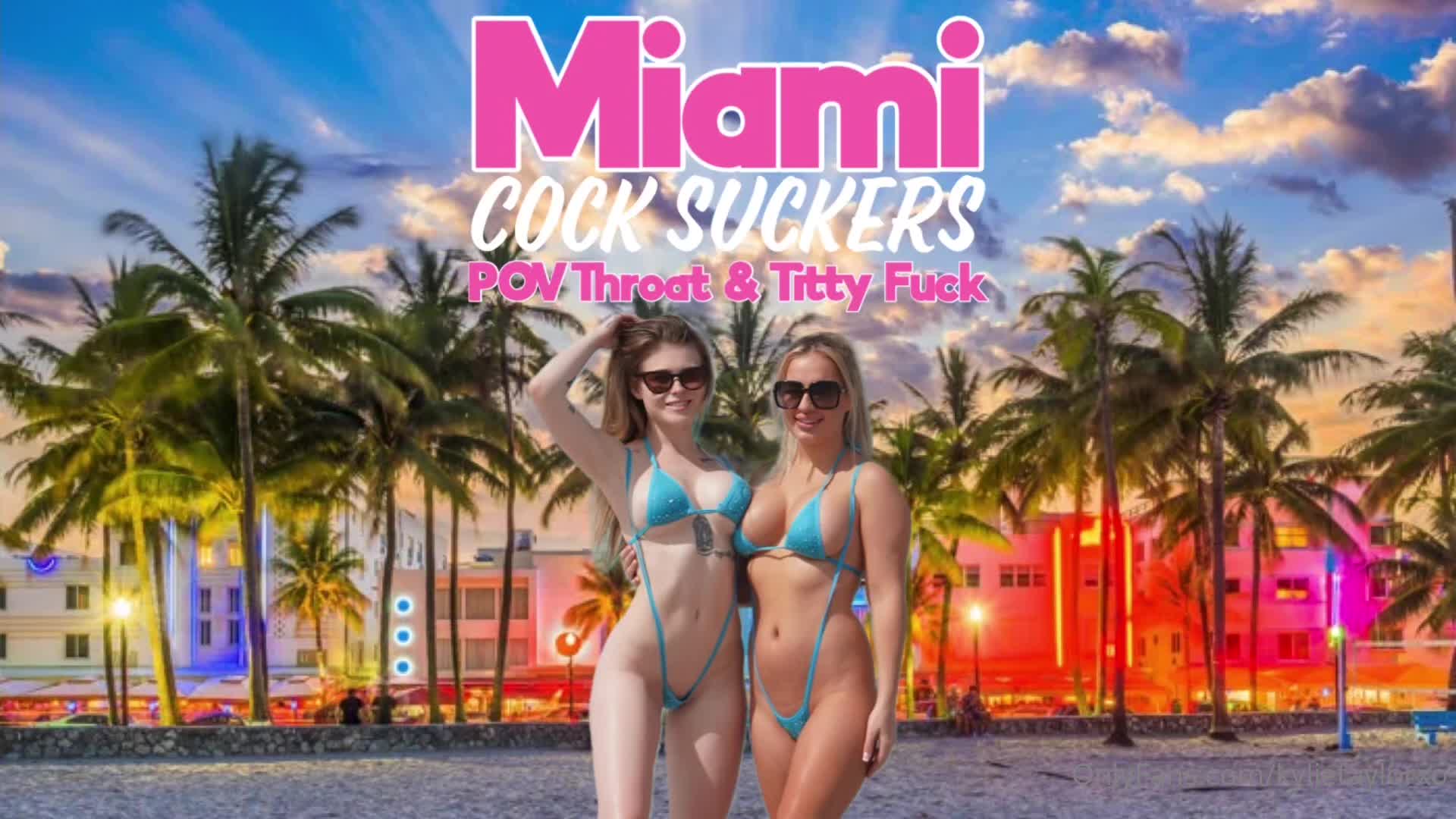 OnlyFans - Kylie Taylor, ChloeWildd - Miami Cock Suckers - POV, Straight, Threesome 1080p